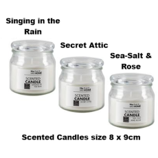 Scented Candle in Round Glass Container with Lid